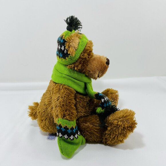 Mary Meyer Winter Bear Plush Toy Stage Stores Bealls Retired Outfit Scarf Gloves - Picture 3 of 12